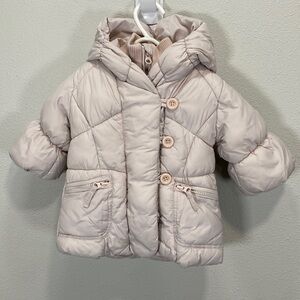 Baby gap puffer coat pink super‎ cute
